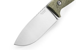 M3 CVG Hunting fix knife with NIOLOX blade Green Canvas handle, cordura sheath