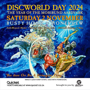 DISCWORLD DAY 2024 - Saturday 2 November 2024:  10am to 5pm Rusty Hook, Honeydew