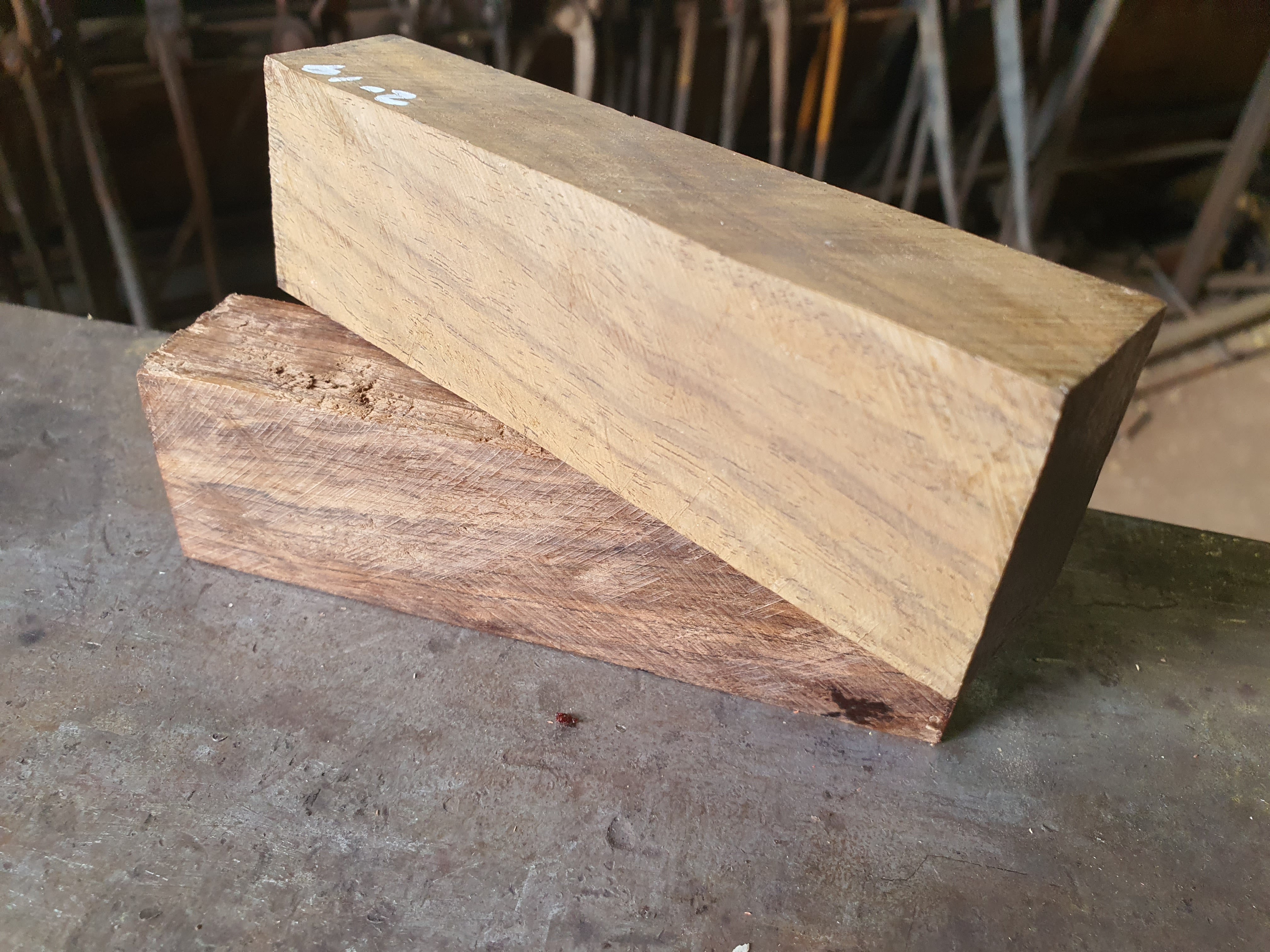 Wood handle material